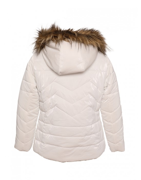 Girls  Quilted jacket Snow-white